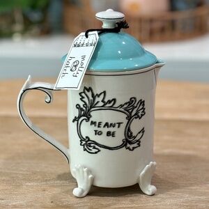 NWT Anthropologie Sketched Story French Press, Rare Out of Stock